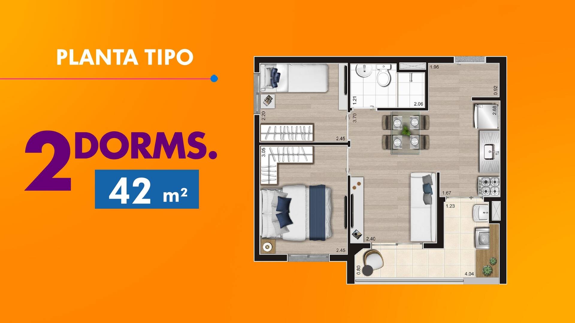 Apartamento, 2 quartos, 42 m² - Foto 27