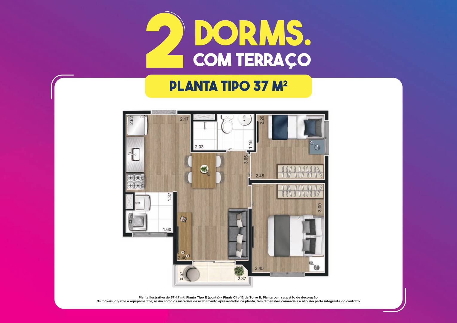 Apartamento, 2 quartos, 3744 m² - Foto 33