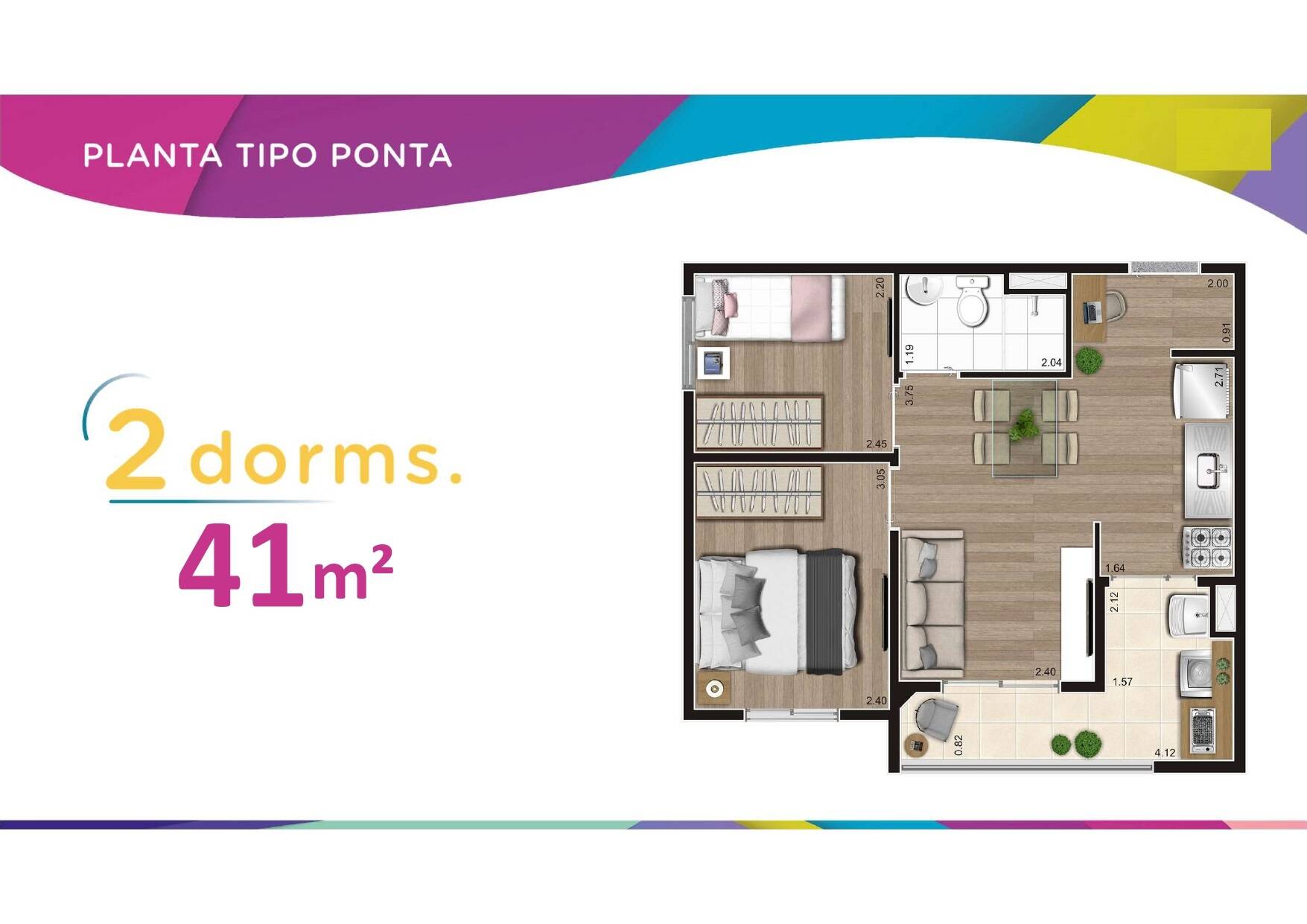 Apartamento à venda com 2 quartos, 4143m² - Foto 16