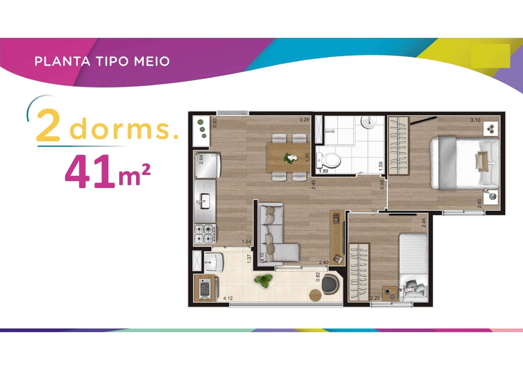 Apartamento à venda com 2 quartos, 4143m² - Foto 17