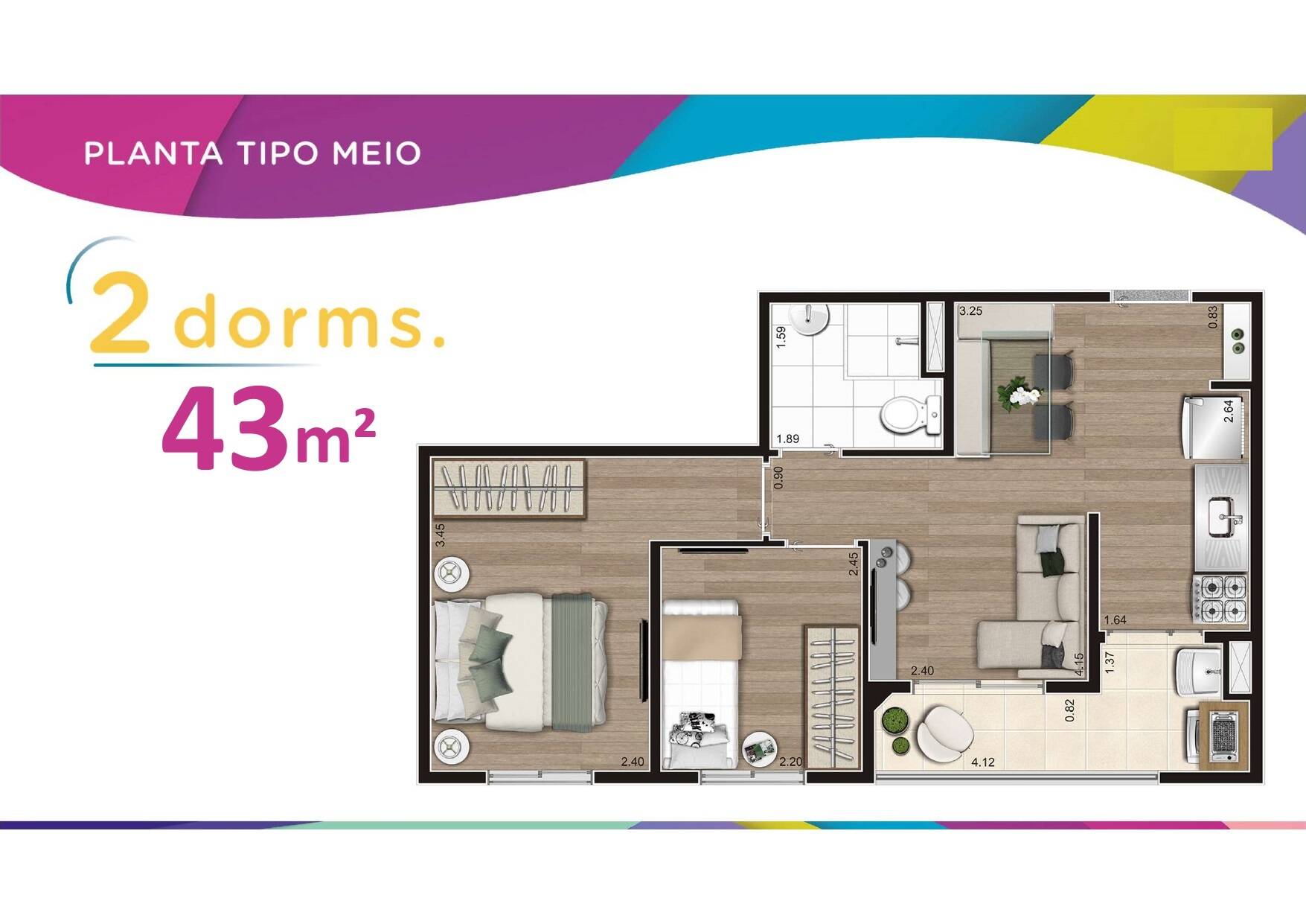 Apartamento à venda com 2 quartos, 4143m² - Foto 19