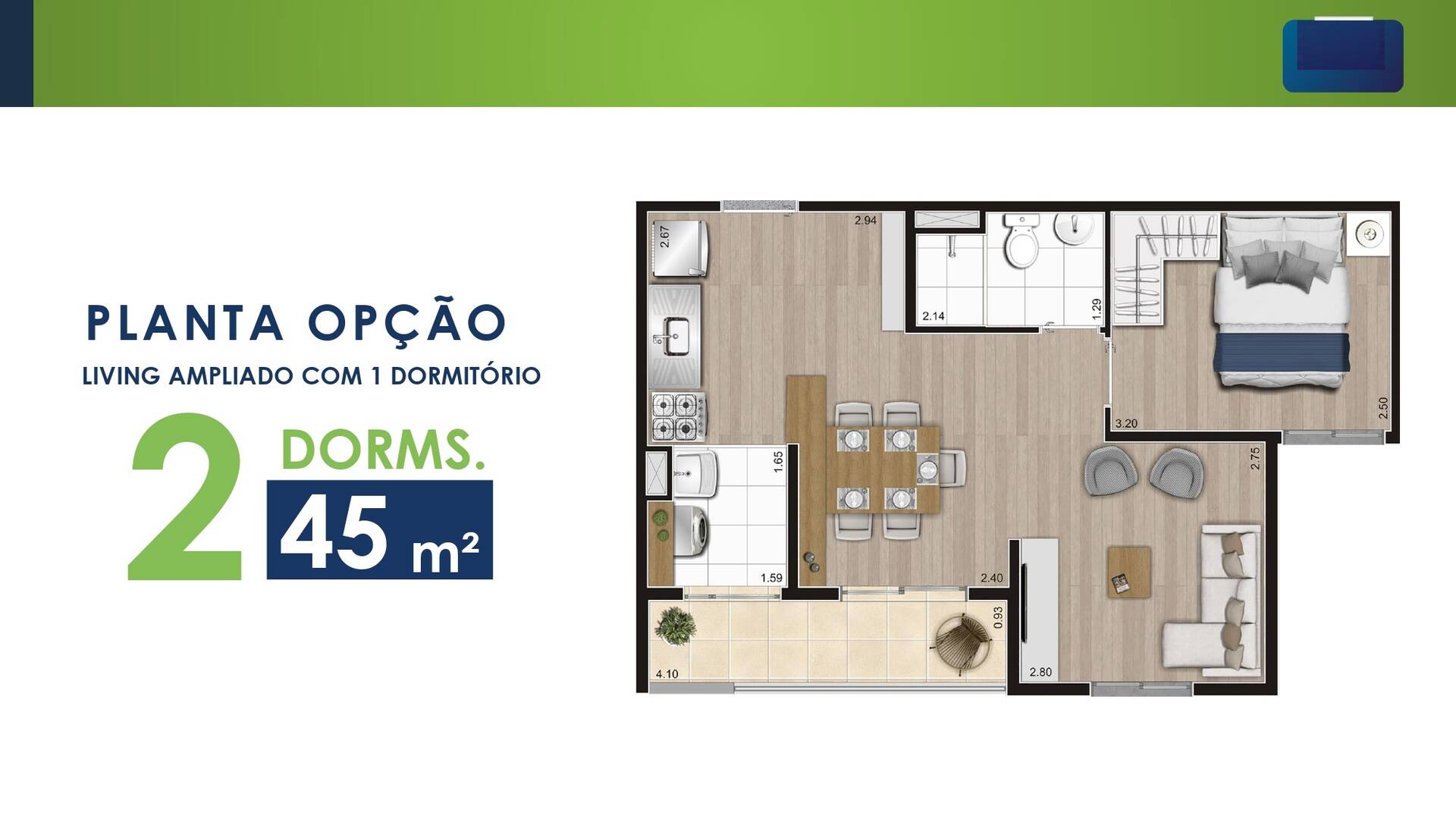 Apartamento, 2 quartos, 45 m² - Foto 27